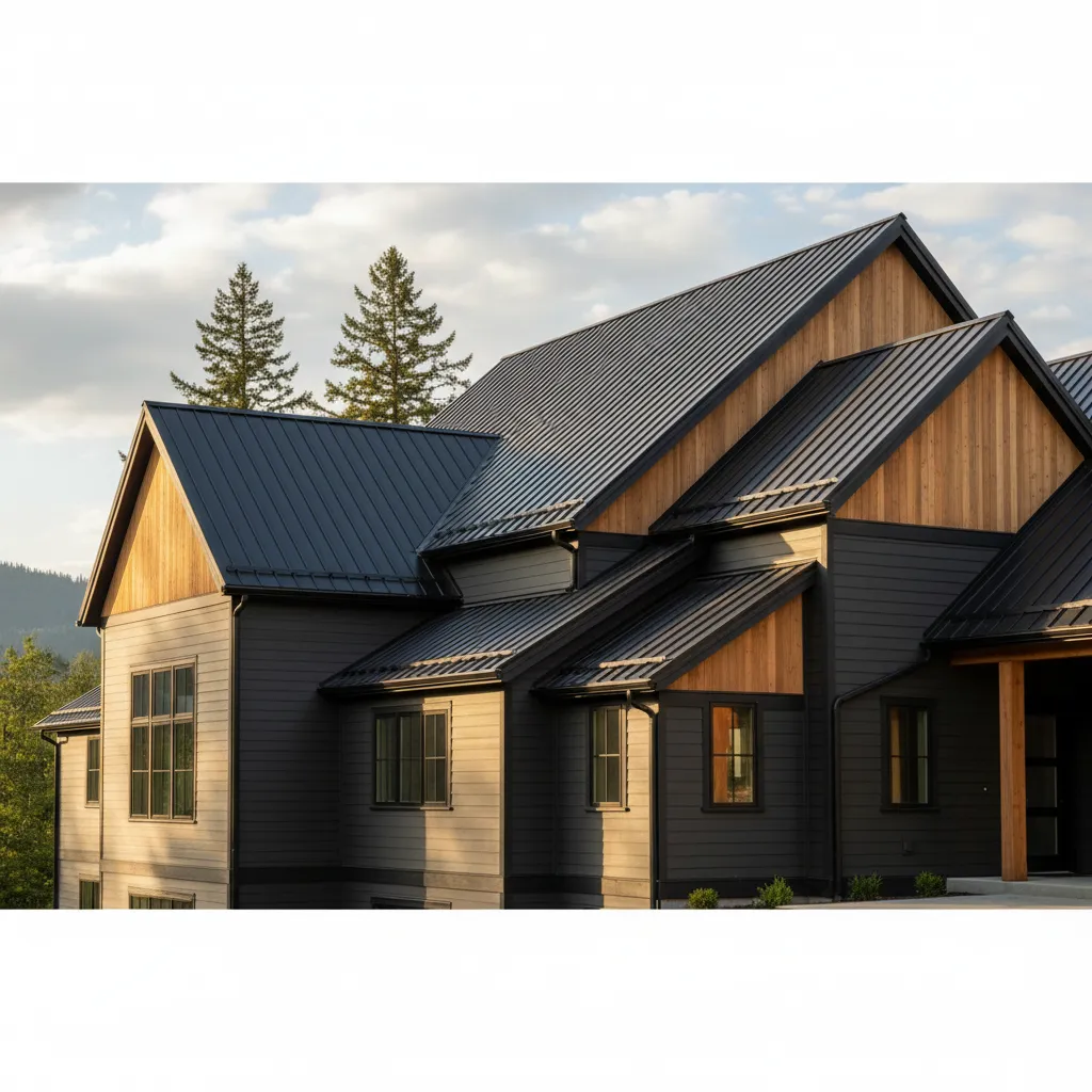 Commercial building with 6-inch eavestrough installation