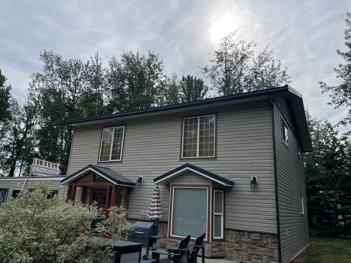 Residential gutter installation in Dawson Creek