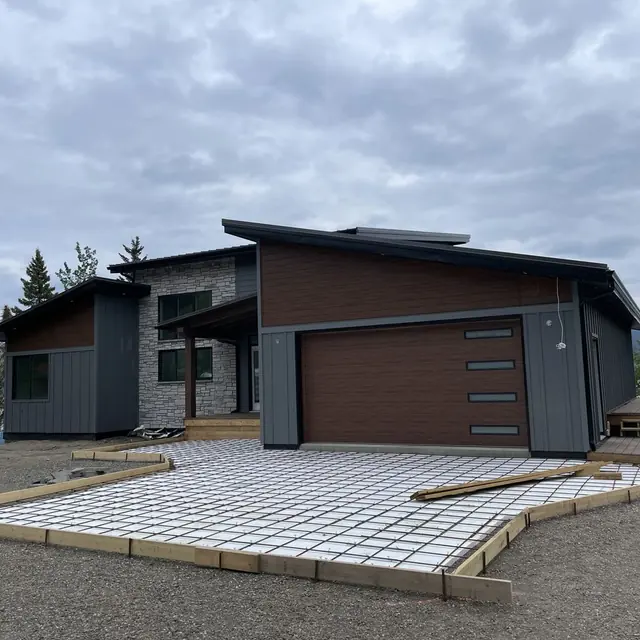 Eavestrough work on a residential property near Dawson Creek